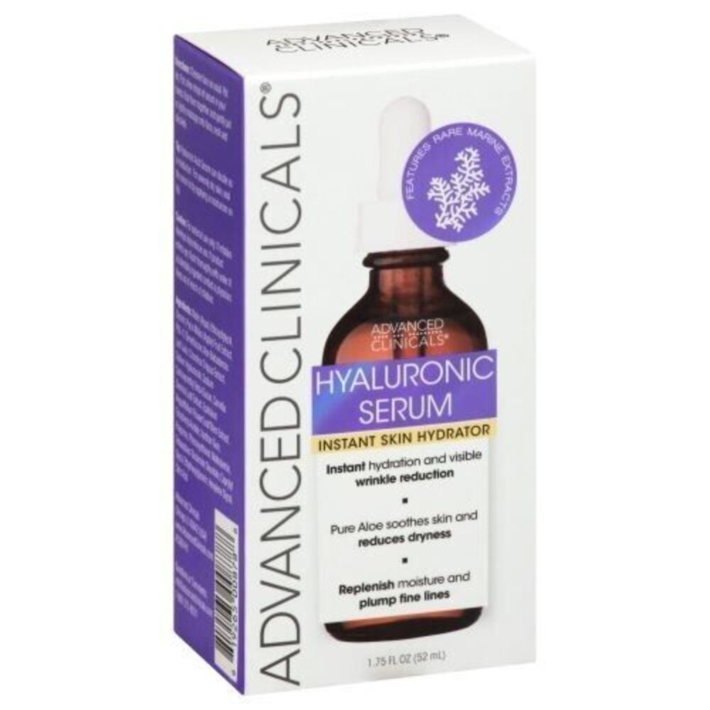 Advanced Clinicals Hyaluronic Acid Face Serum Rare Marine Extracts 1.75 Fl Oz - Picture 9 of 9